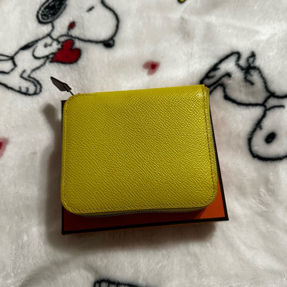 Hermes zippy card case wallet